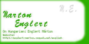 marton englert business card